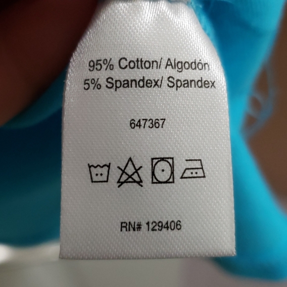 Venus Strappy Detail Top, Teal, Size Large - Picture 5 of 9